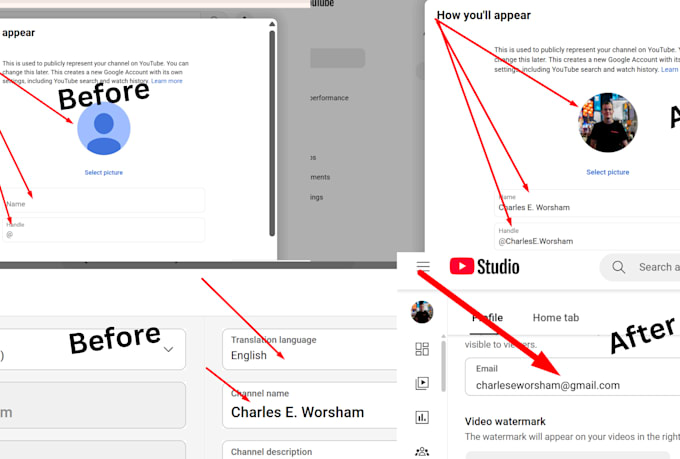 create and setup your youtube channel with SEO, logo, banner